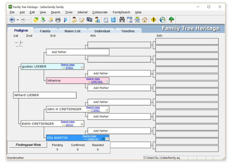 Family Tree Heritage™ Platinum 15 –  Mac screenshot 1