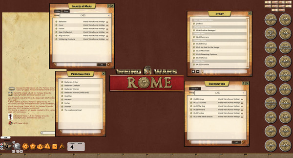 Fantasy Grounds - Weird Wars Rome: Wellspring (Savage Worlds)