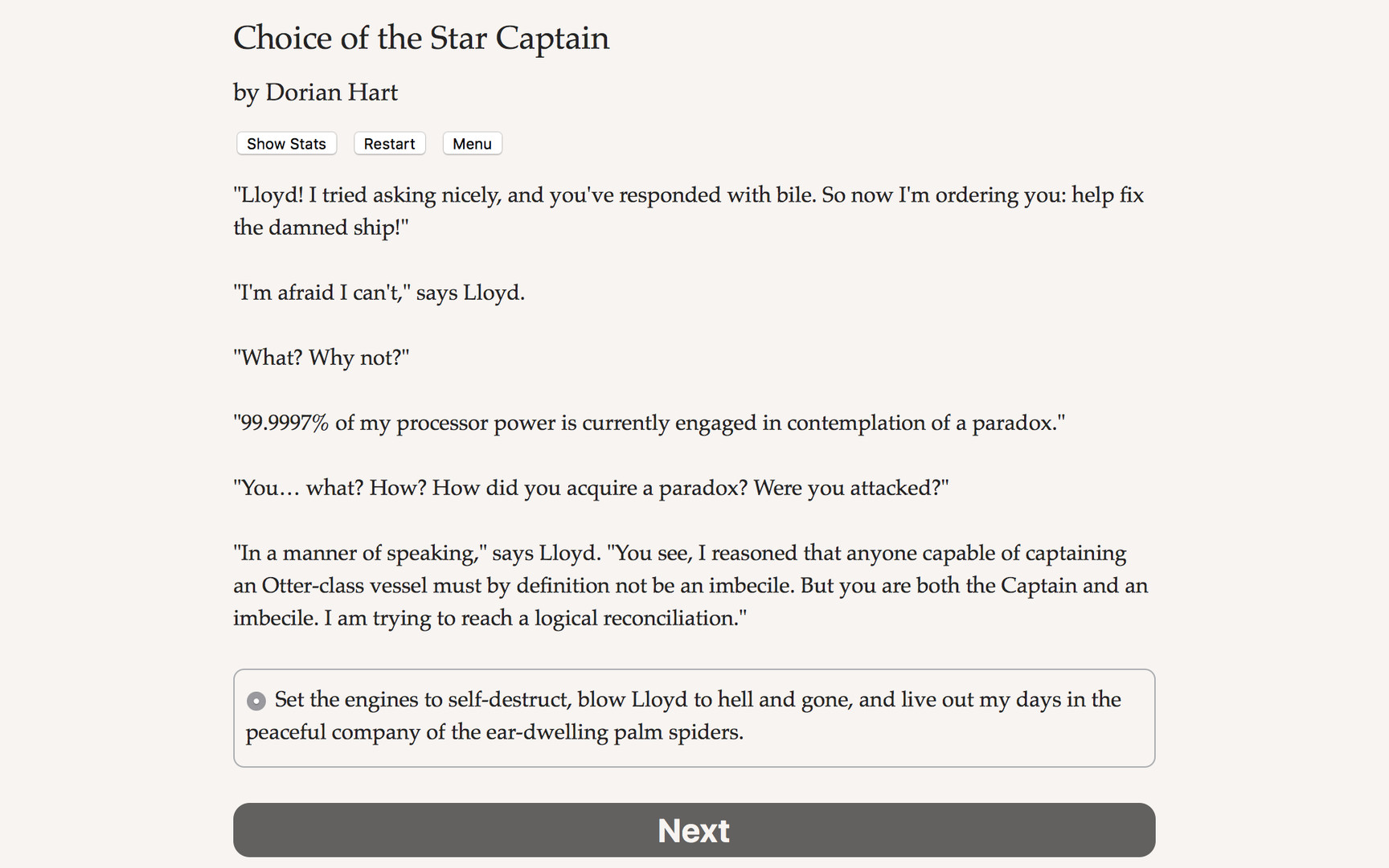 Choice of the Star Captain screenshot #3