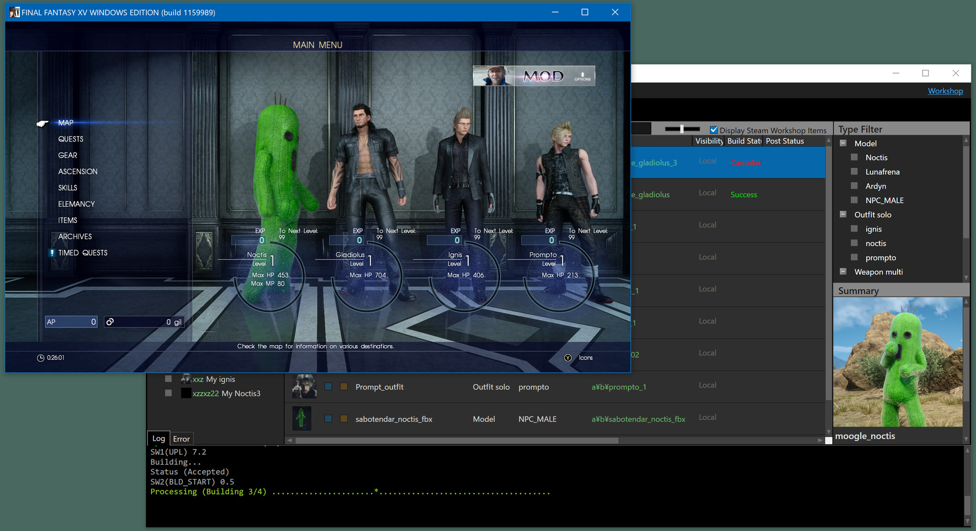 #7. FINAL FANTASY XV WINDOWS EDITION MOD ORGANIZER (Steam) 由: Square Enix