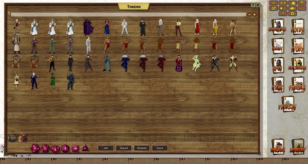 Fantasy Grounds - Daring Tales of Adventure Figure Flats (Token Pack)