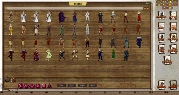 Fantasy Grounds - Daring Tales of Adventure Figure Flats (Token Pack)