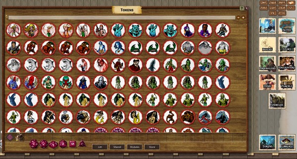 Fantasy Grounds - 50 Fathoms Online Gaming Tokens (Savage Worlds) (Token Pack)