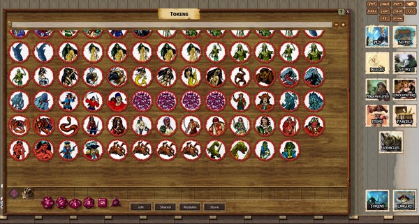 Fantasy Grounds - 50 Fathoms Online Gaming Tokens (Savage Worlds) (Token Pack)