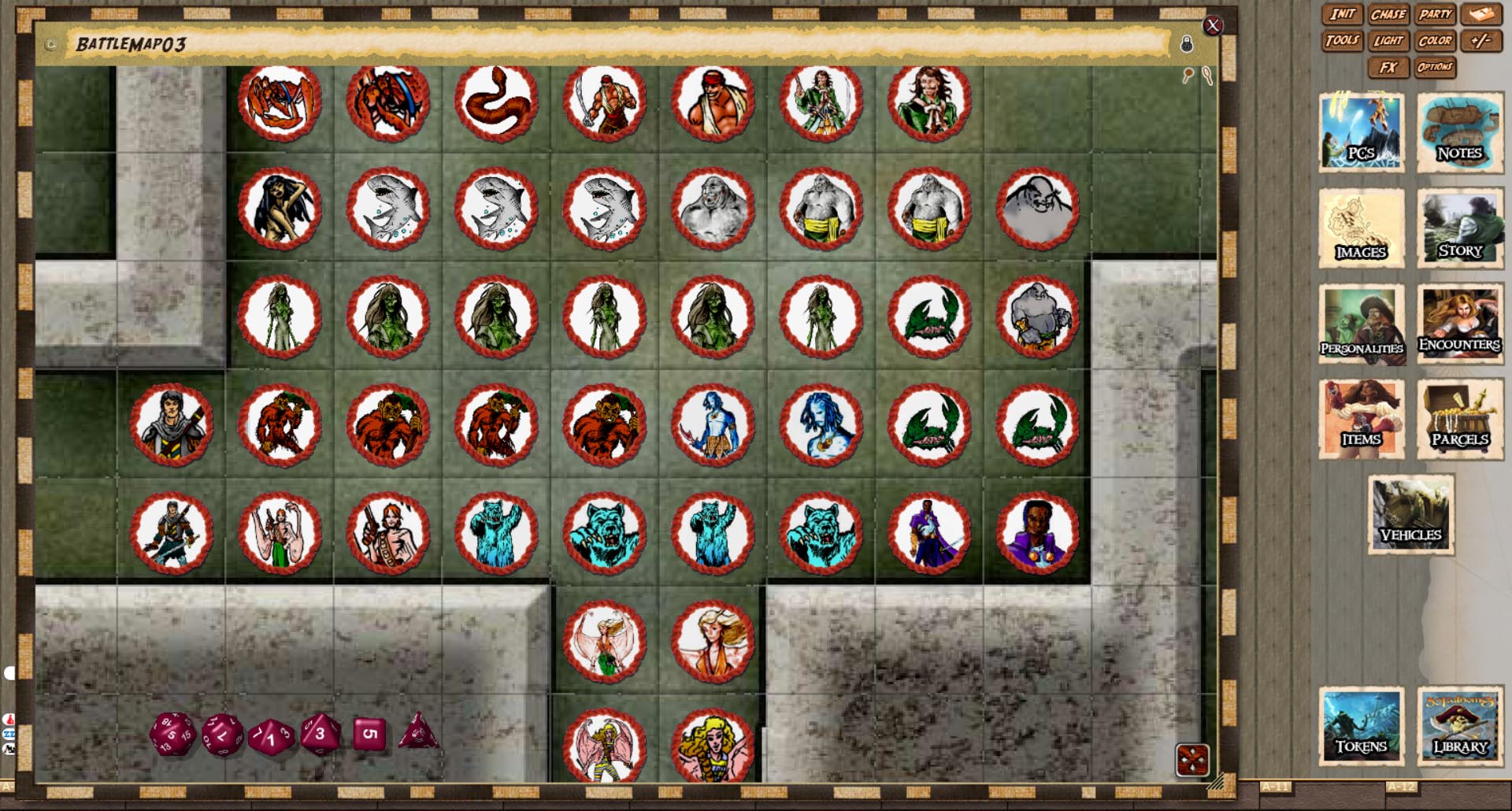 Fantasy Grounds - 50 Fathoms Online Gaming Tokens (Savage Worlds) (Token Pack) Featured Screenshot #1