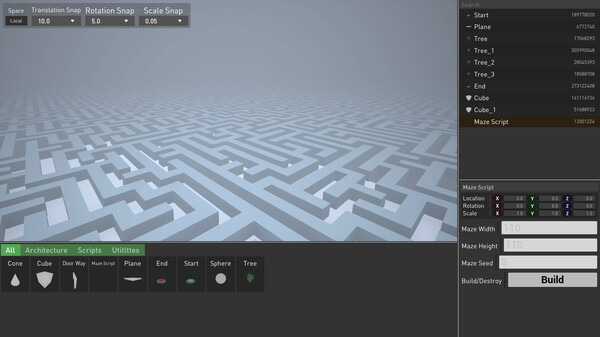 Screenshot z PROJECT MAZE