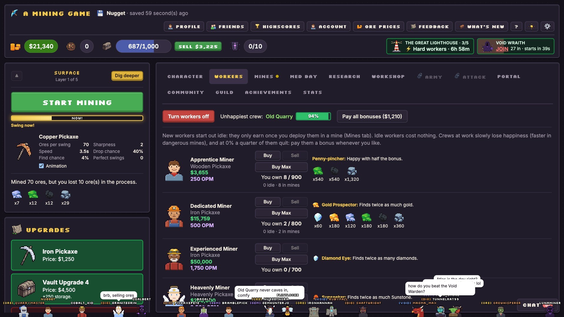 A Mining Game screenshot 1