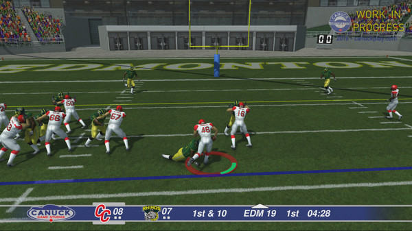 Screenshot z Canadian Football 2017