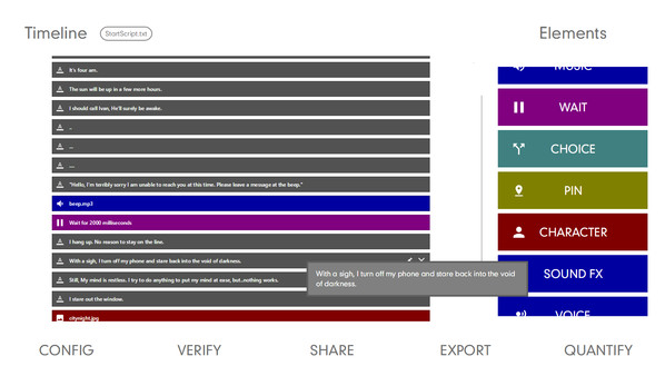 Screenshot z Visual Novel Engine Screenshot z Visual Novel Engine
