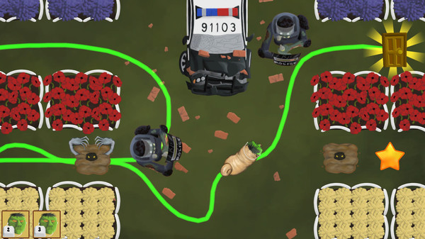 Screenshot z Iggy's Zombie A-Pug-Alypse