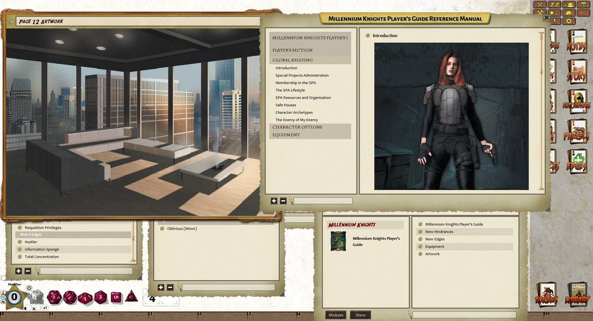 Fantasy Grounds - Millennium Knights (Savage Worlds)のスクリーンショット 1
