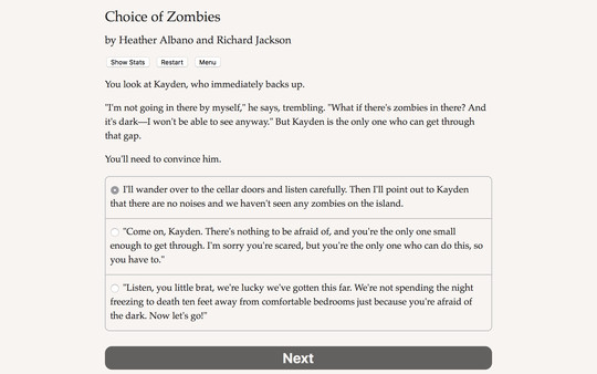 Screenshot z Choice of Zombies