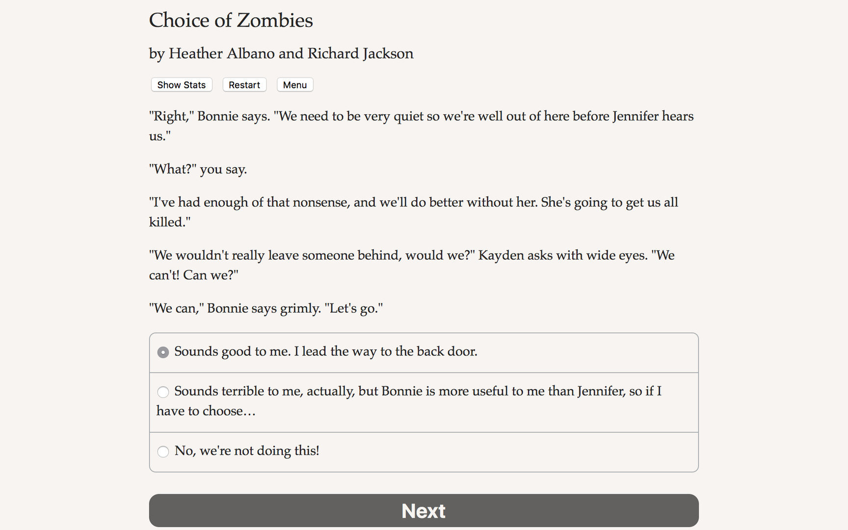 Choice of Zombies screenshot #1