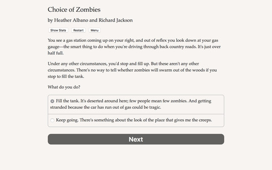 Screenshot z Choice of Zombies