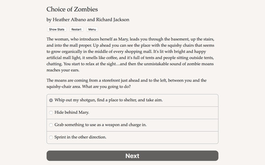 Screenshot z Choice of Zombies