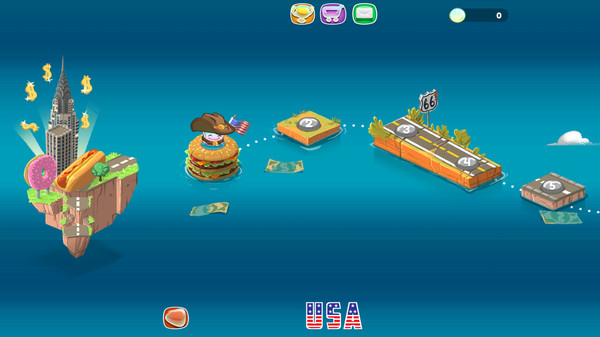 Screenshot of Around the Words gameplay showing in-action mechanics