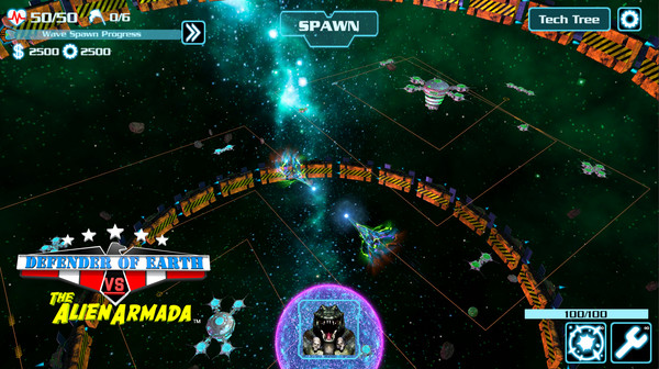 Screenshot z DEFENDER OF EARTH VS THE ALIEN ARMADA