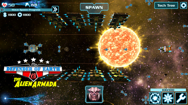 Screenshot z DEFENDER OF EARTH VS THE ALIEN ARMADA