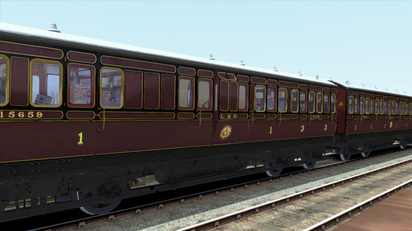 KHAiHOM.com - TS Marketplace: Caledonian Railway 45ft Non-Corridor - LMS Period 1 Add-On