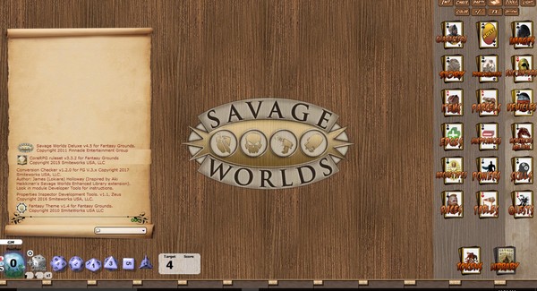 Fantasy Grounds - Fantasy Skin (Savage Worlds)