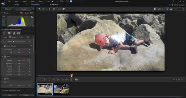 Screenshot z CyberLink ColorDirector 6 Ultra