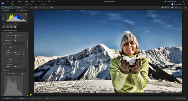 Screenshot z CyberLink ColorDirector 6 Ultra