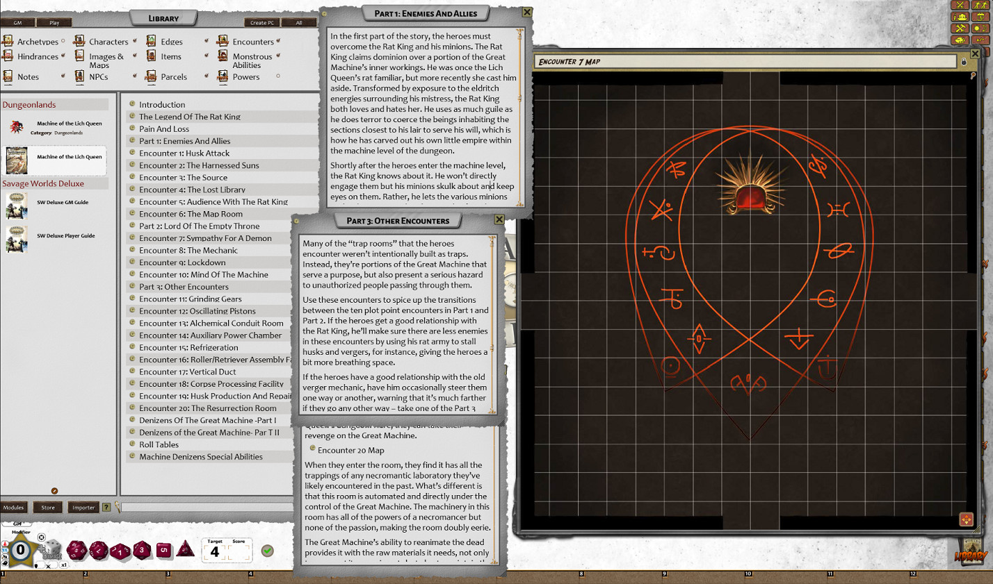 Fantasy Grounds - Dungeonlands: Machine of the Lich Queen (Savage Worlds) Featured Screenshot #1