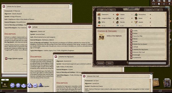 Fantasy Grounds - Deities of the Haunted Highlands (Castles & Crusades)