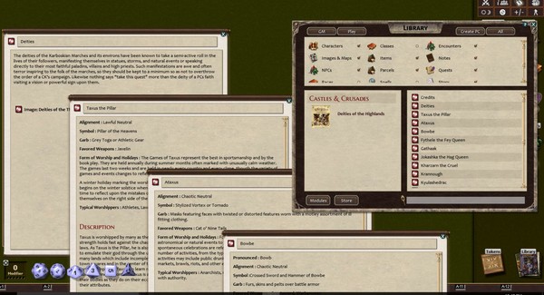 Fantasy Grounds - Deities of the Haunted Highlands (Castles & Crusades)