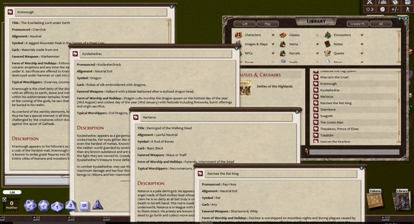 Fantasy Grounds - Deities of the Haunted Highlands (Castles & Crusades)