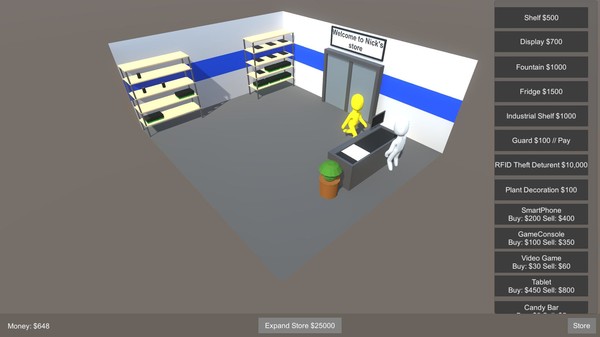 Screenshot z Supermarket Tycoon