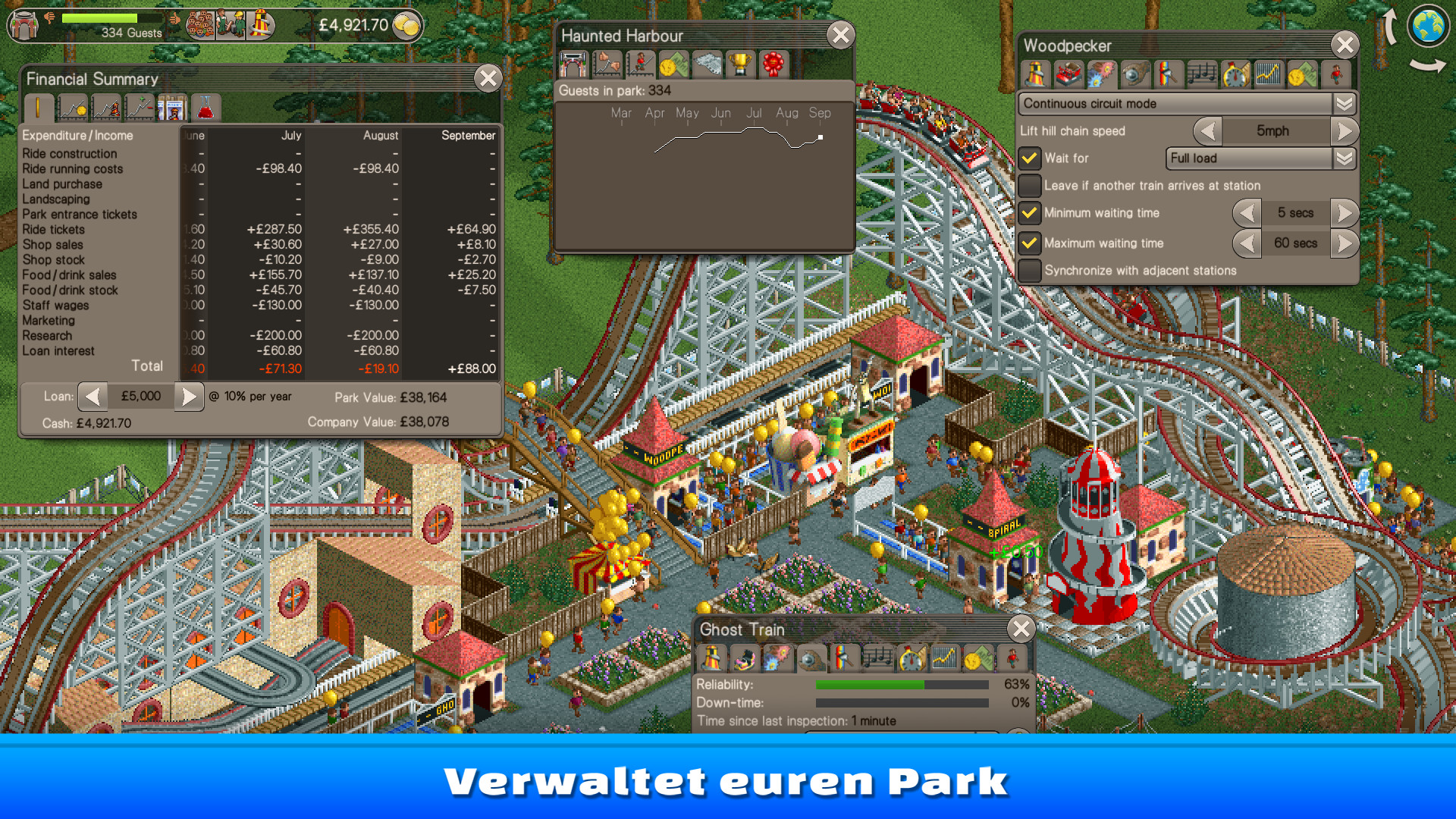 RollerCoaster Tycoon Classic - PC (Steam) Screenshot 5