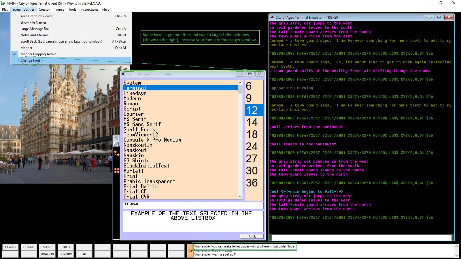 #7. City of Ages: Picture Supportive Text MUD (server and client included) (Steam) От: Formsmatter
