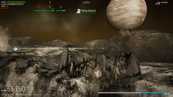 Screenshot z final m00n - Defender of the Cubes