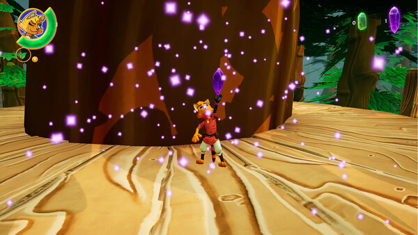 Screenshot of Azzy Battles the Darkness gameplay showing in-action mechanics