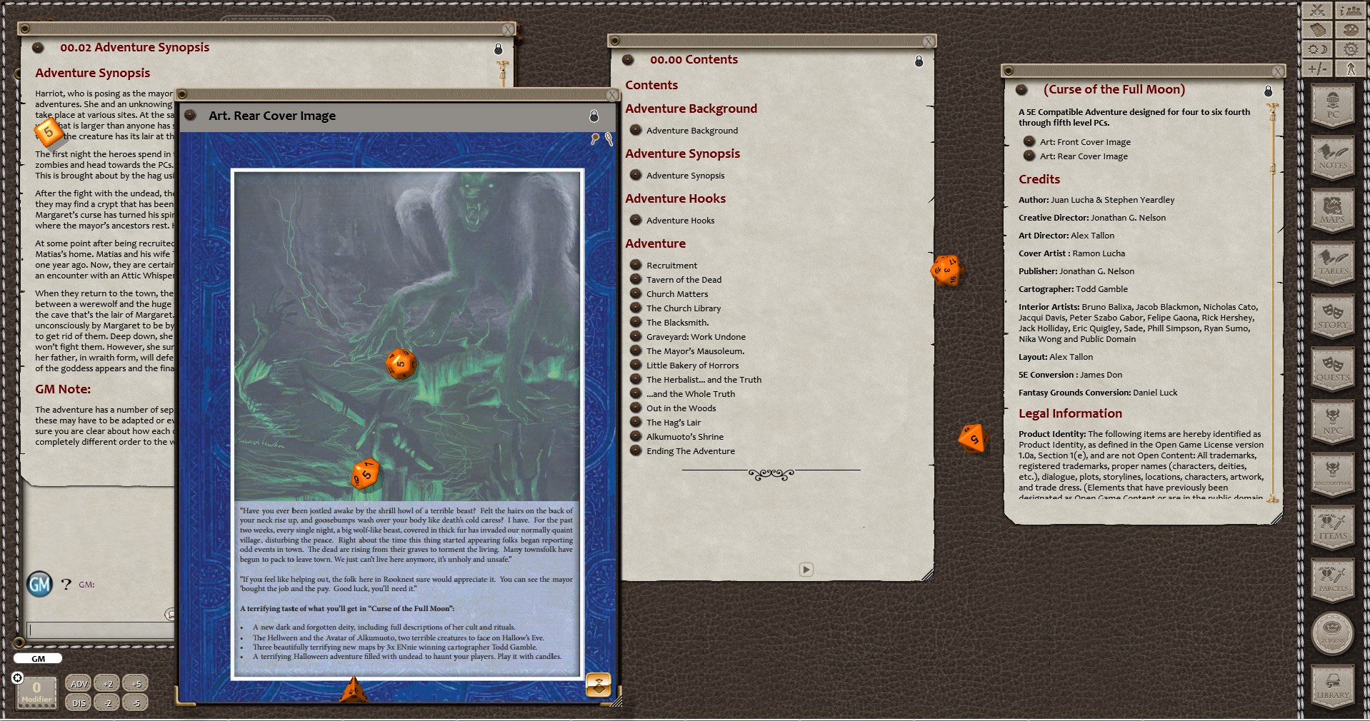 Fantasy Grounds - B09: Curse of the Full Moon (5E) screenshot 4