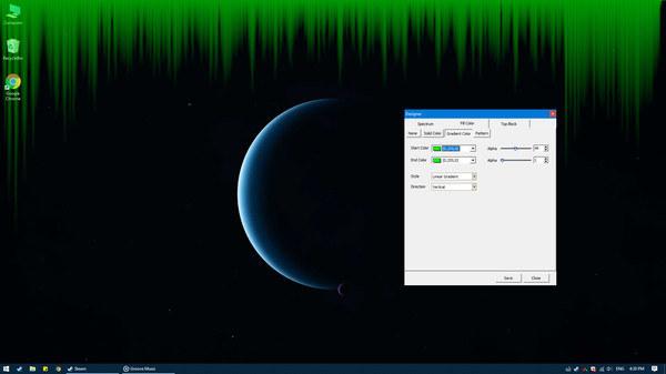 Screenshot z Desktop Audio Visualizer Screenshot z Desktop Audio Visualizer