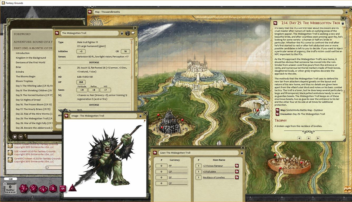 Fantasy Grounds - Pathfinder RPG - Kingmaker AP 6: Sound of a Thousand Screamsのスクリーンショット 1