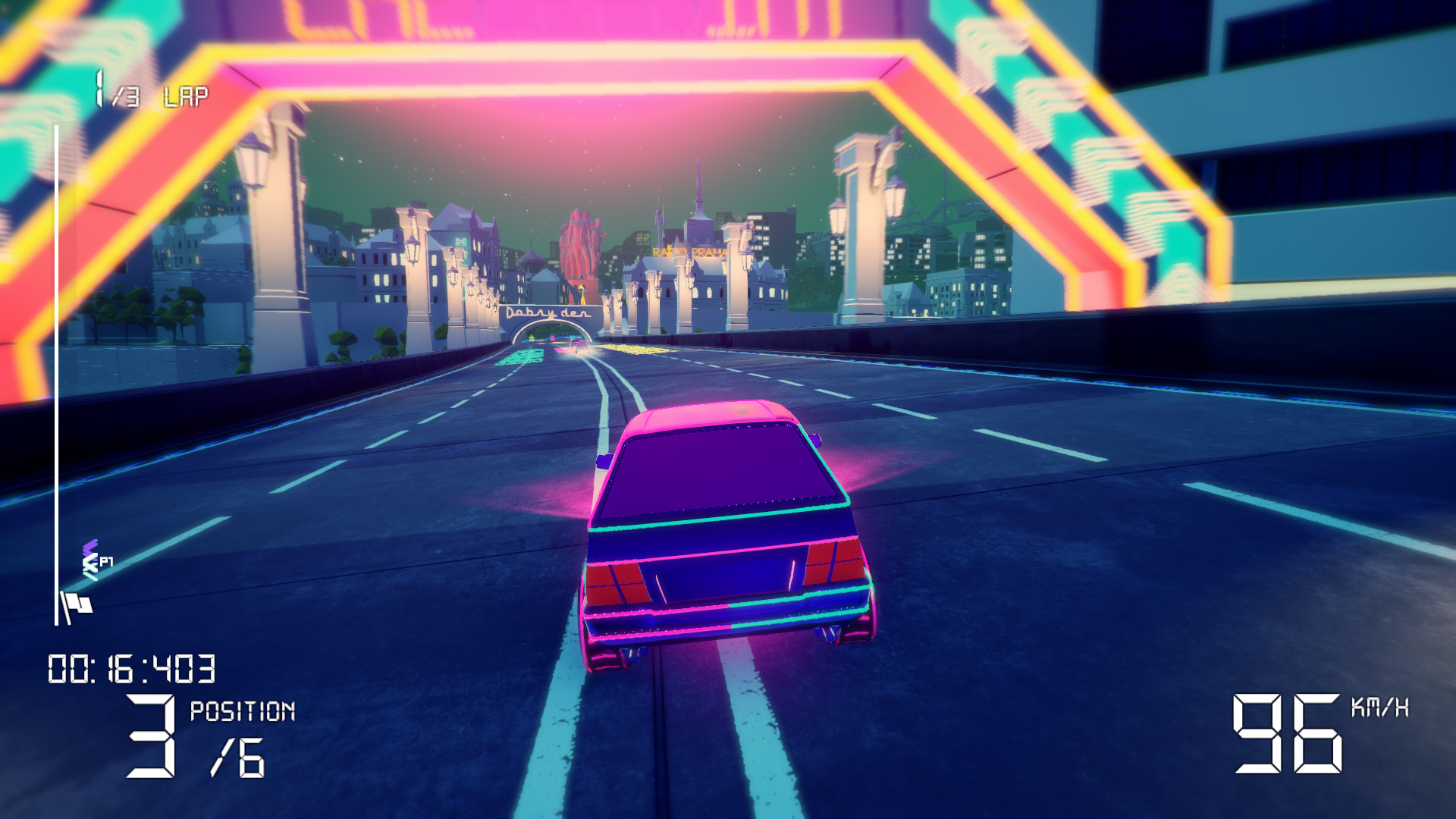Electro Ride: The Neon Racing screenshot #13