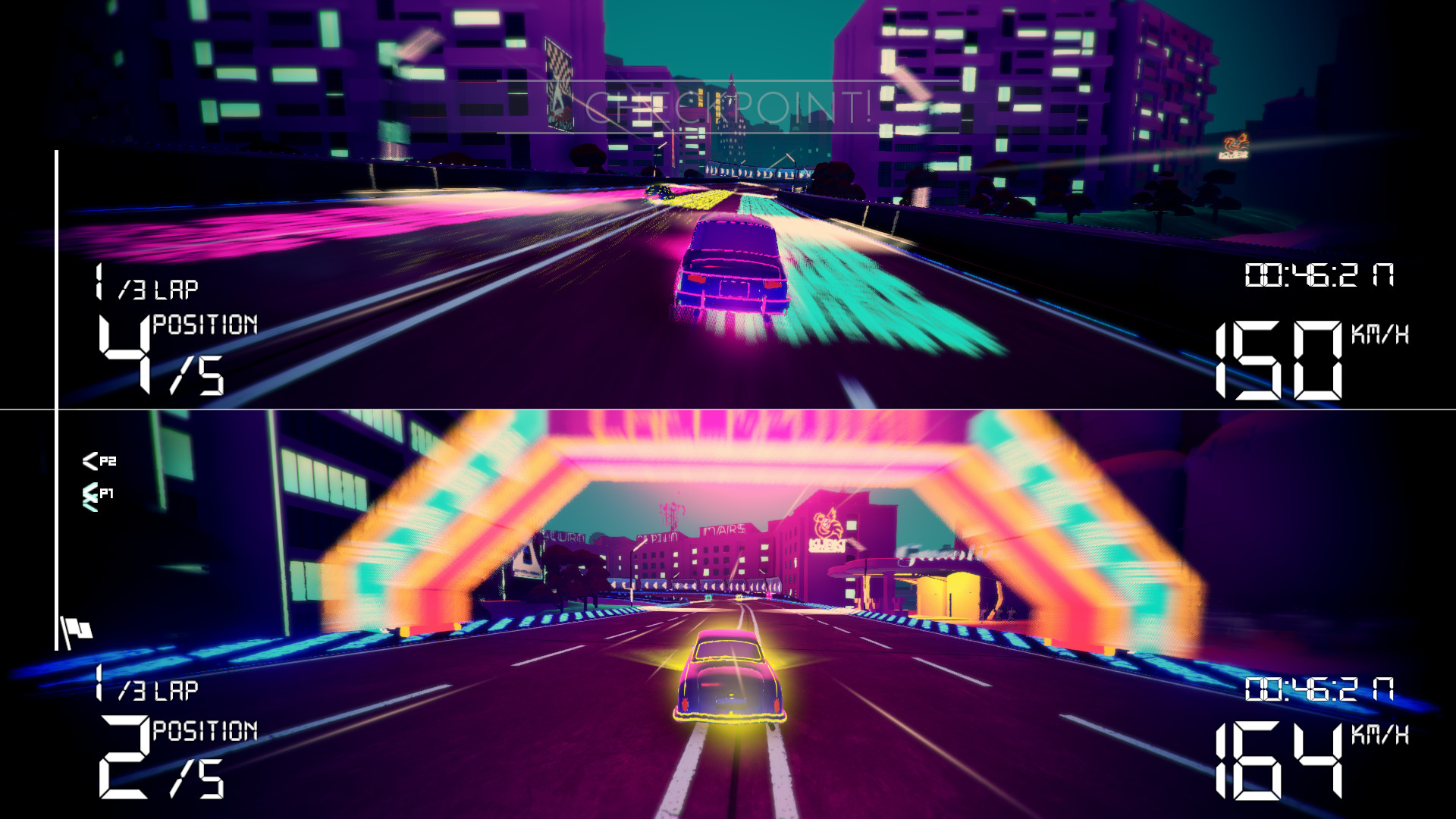 Electro Ride: The Neon Racing screenshot #4