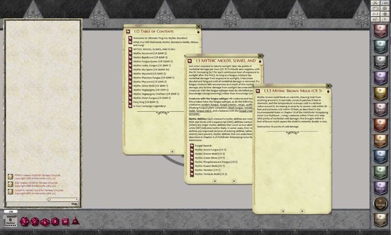 Fantasy Grounds - Mythic Monsters #2: Molds, Slimes, and Fungi (PFRPG)