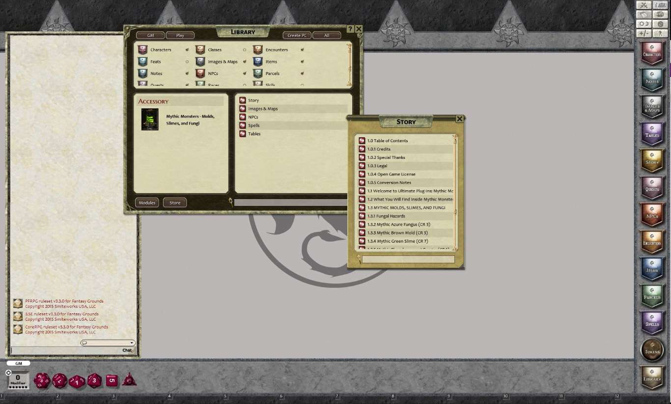 Fantasy Grounds - Mythic Monsters #2: Molds, Slimes, and Fungi (PFRPG) screenshot 1