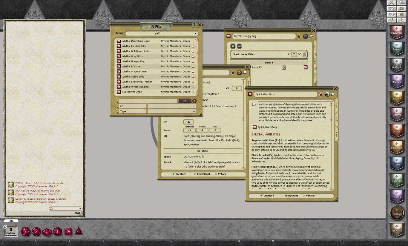 Fantasy Grounds - Mythic Monsters #3: Oozes (PFRPG) screenshot 3