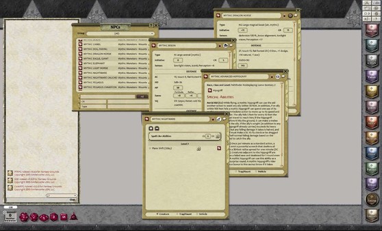 Fantasy Grounds - Mythic Monsters #4: Mounts (PFRPG)