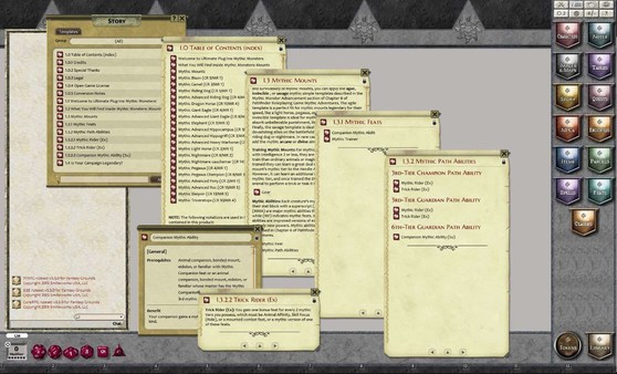 Fantasy Grounds - Mythic Monsters #4: Mounts (PFRPG)