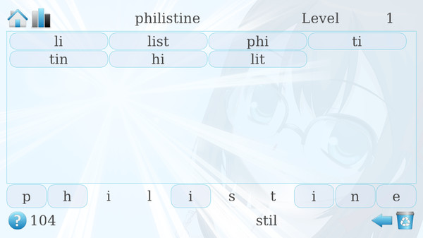 Wordlase - 2500 levels