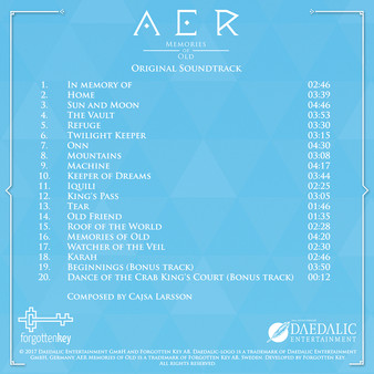 AER Memories of Old Soundtrack