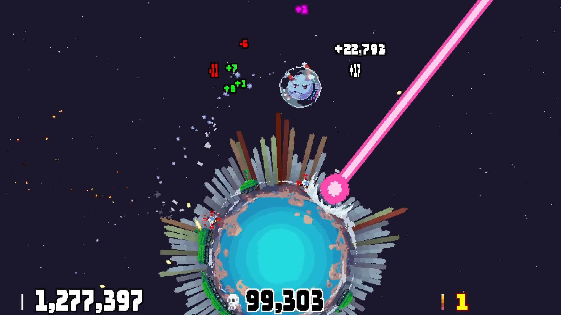 #1. Planet Bash (Steam) Bởi: Big Red Planet
