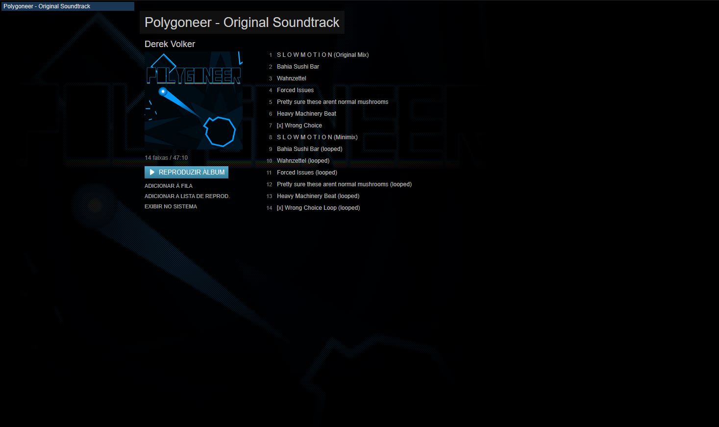 Polygoneer: Original Soundtrack Featured Screenshot #1