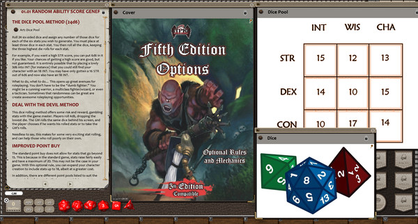 Fantasy Grounds - Fifth Edition Options (5E)